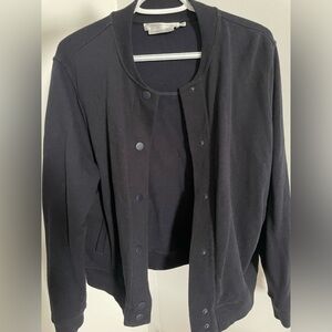 Simons Organic Cotton Bomber Jacket Navy, Size L
